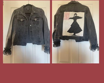 Stevie Nicks Lace Denim Jacket