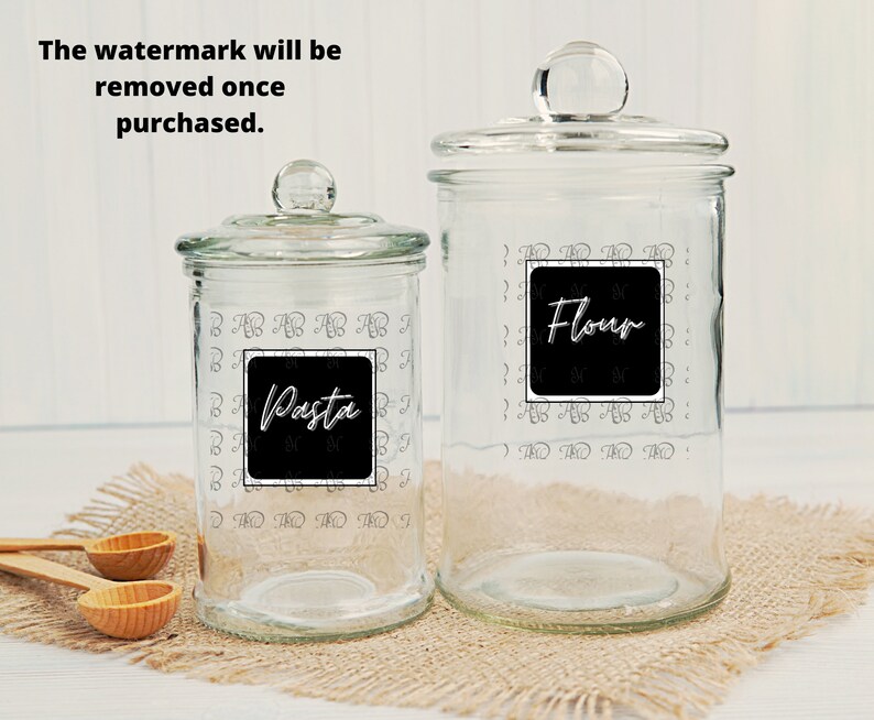 Printable Pantry Labels Printable Label for Jars Square Etsy Australia