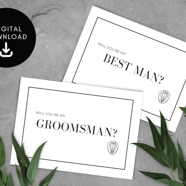 Groomsmen Proposal Printable - Etsy