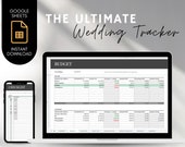 Wedding Planner Spreadsheet Tracker Template, Wedding Organizer Budget Checklist Tool, Instant Download