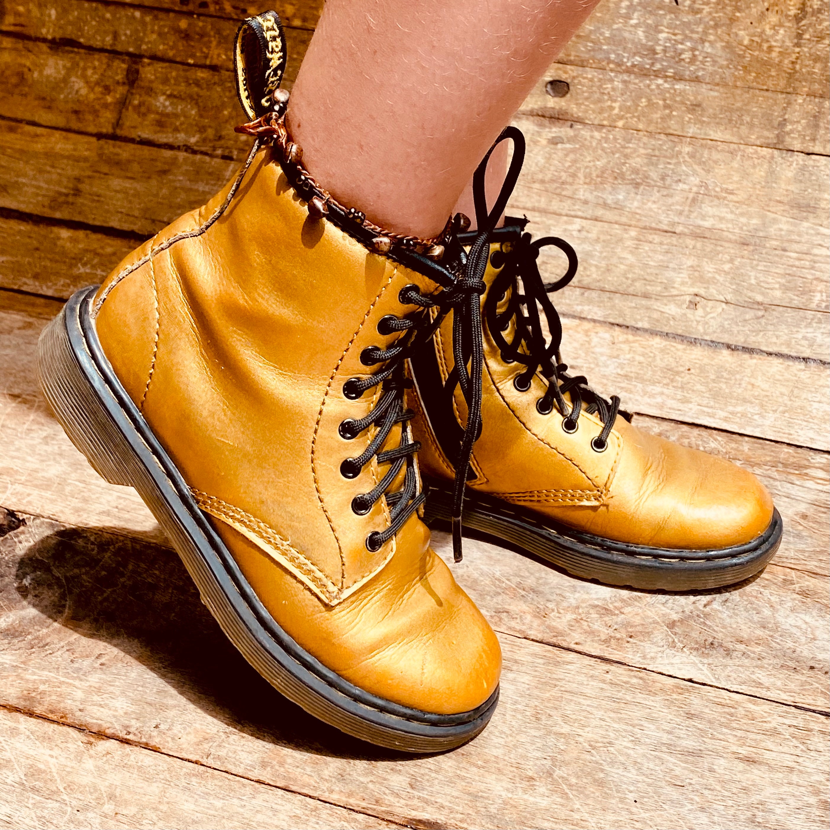 Gold Dr Martens
