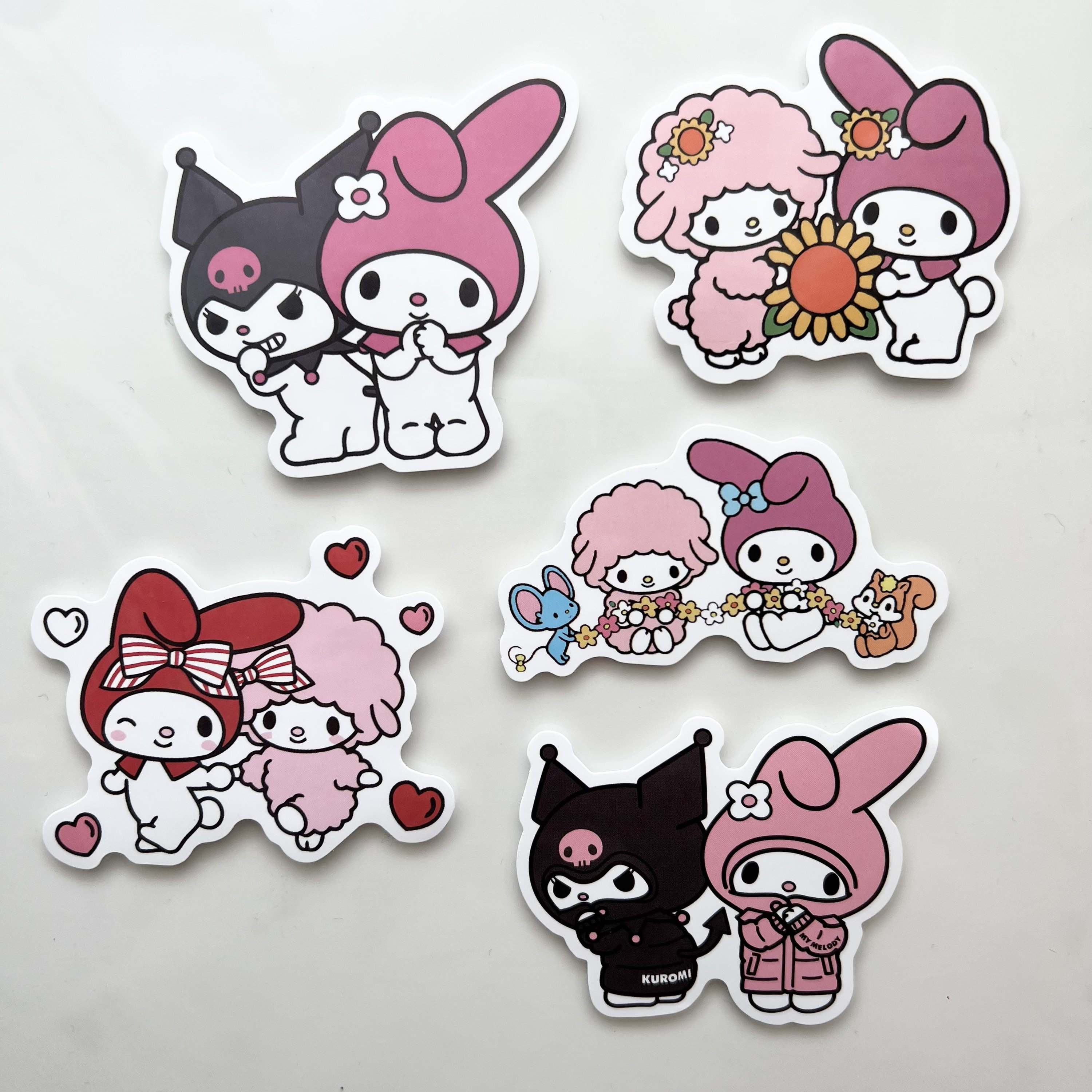 My Melody and Friends Sticker Set Kuromi Fifi - Etsy