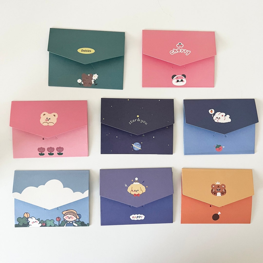 Cute Kawaii Postcard Window Envelope Memo Card Etsy
