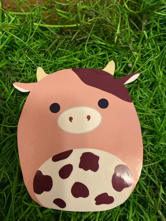 Chocolate Cow Squishmallow Sticker - Etsy