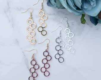 Lightweight Mirror Acrylic Bubble Earrings| Laser Cut Earrings| Hypoallergenic| Trendy gift