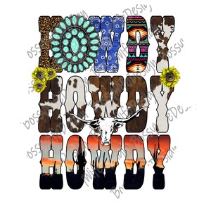 Western Howdy digital design
