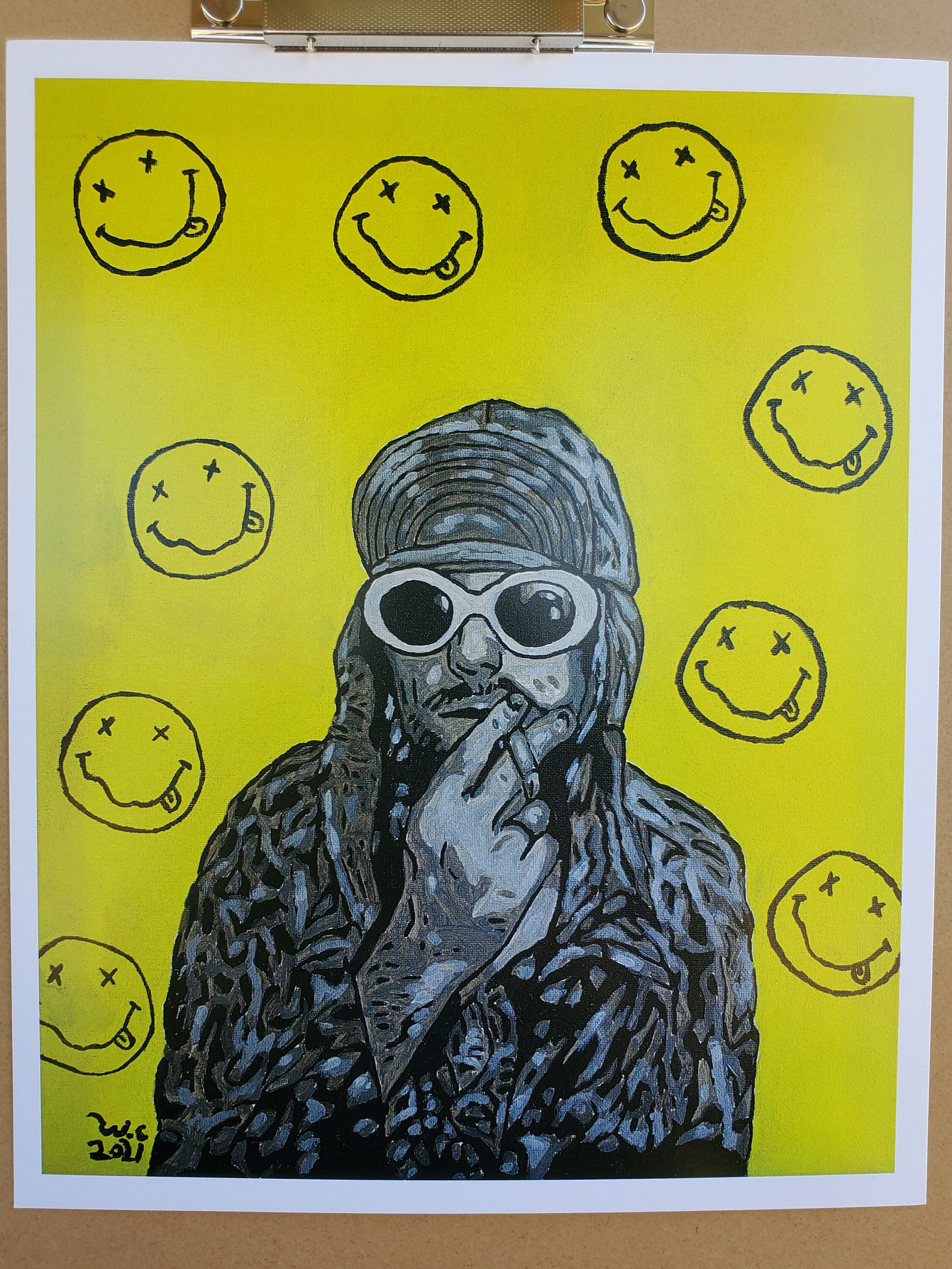 Kurt Cobain Nirvana Pop Art 8x10 Gloss Print | Etsy