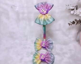 Handmade Silky Satin Hair Clip, Princess Hairbow