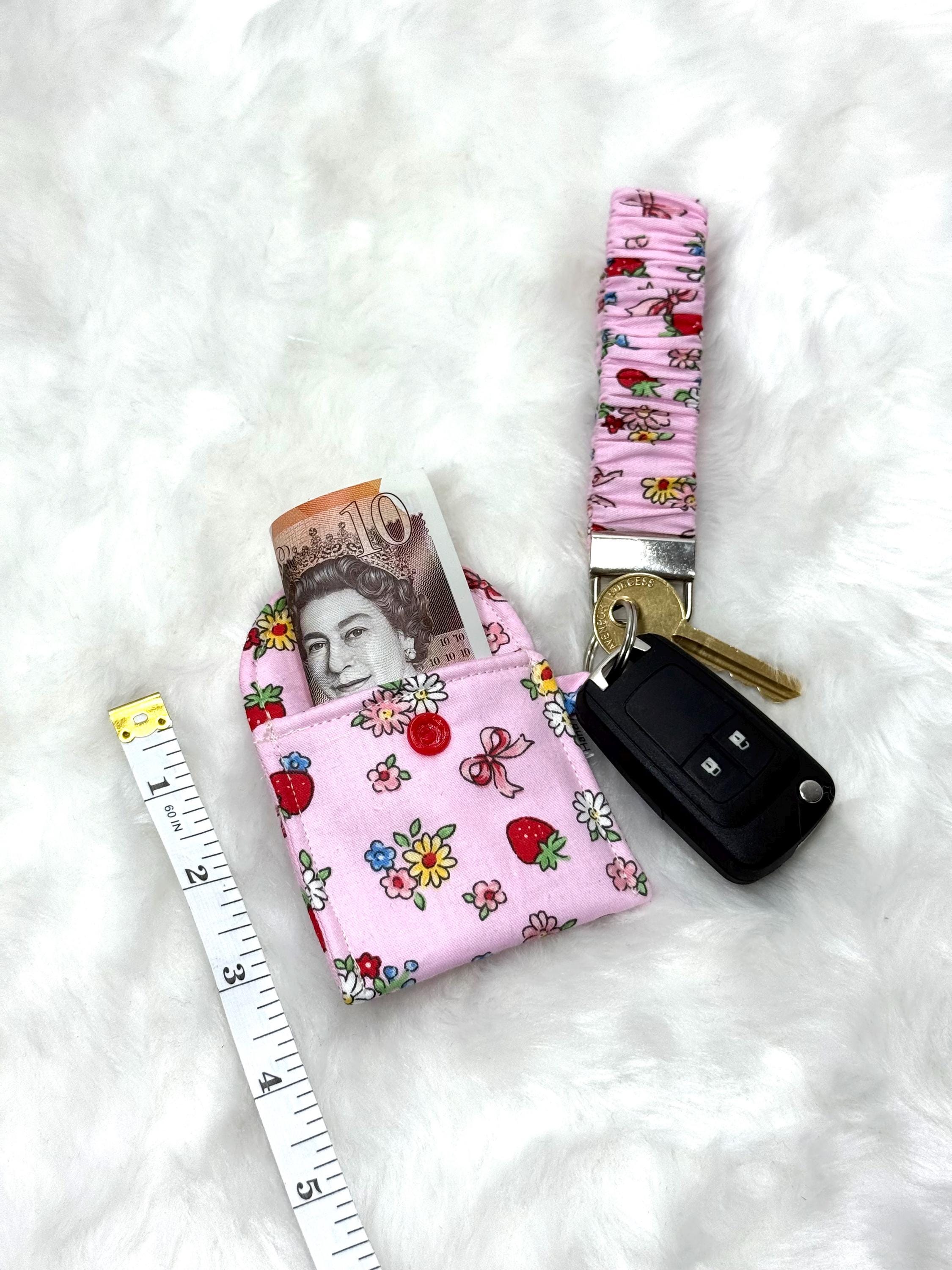 Lace Scrunchie/ Scrunchie Key Holder/ Keychain Wristlet / Cute Lanyard ...