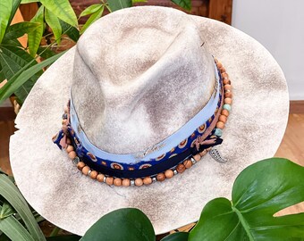 Handmade Dusty Gray Fedora: Unisex Merino Wool Felt Hat