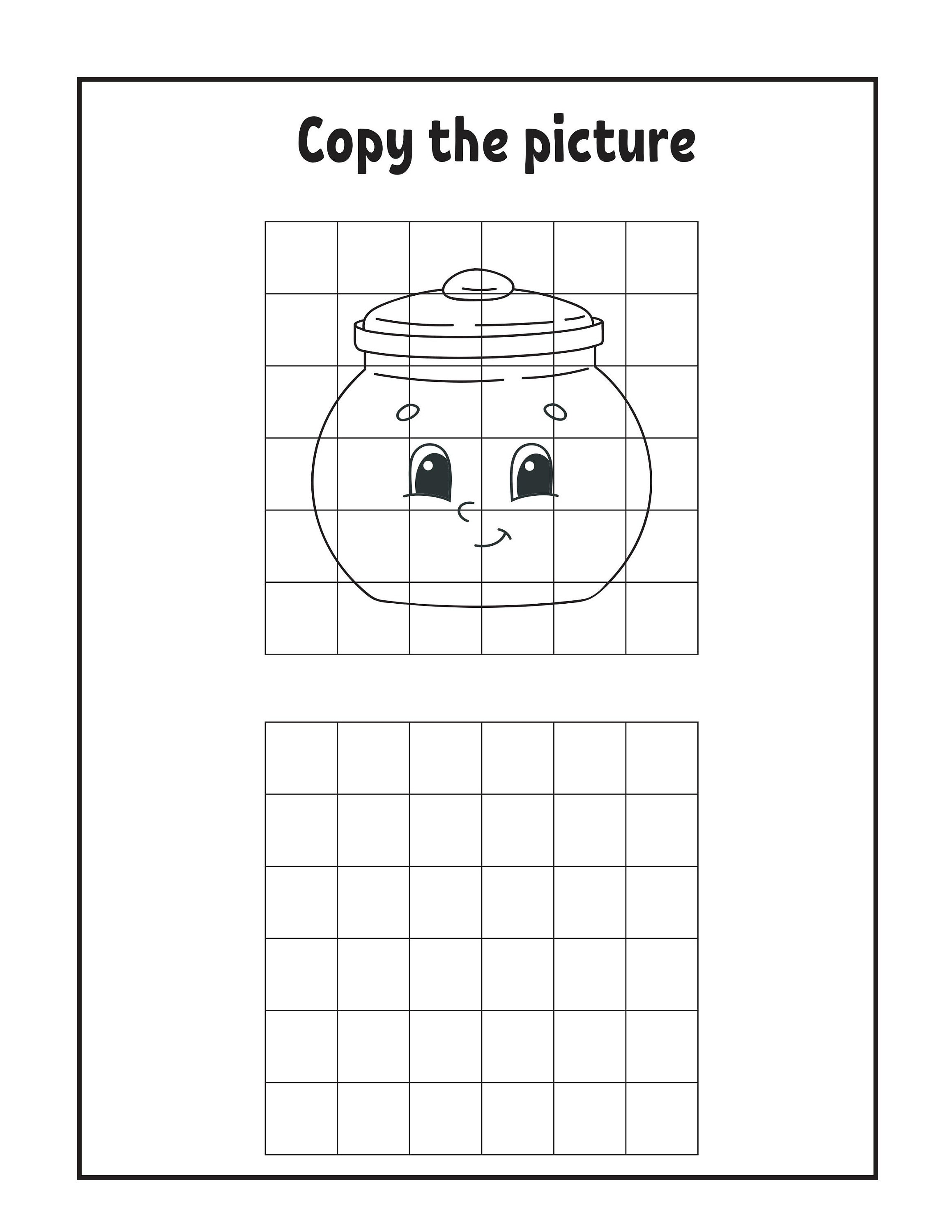 Digital Print copy the Picture Coloring Book - Etsy