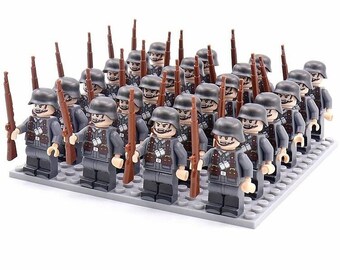 Soldaten Armee Klemmbaustein Figuren - Sammeln, Bauen, Schlachten nachstellen!