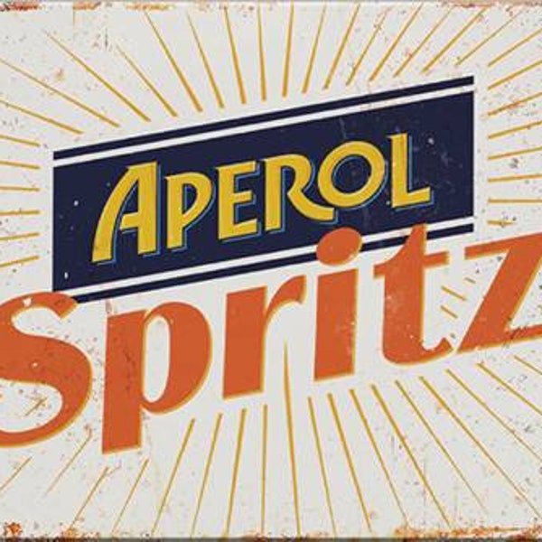 Aperol Spritz Cocktail Blechschild 20x30cm Mixgetränk Bar Rezepte Cocktailrezept Deko Küche Wohnzimmer Bilder Design Alkohol Sommer Sonne