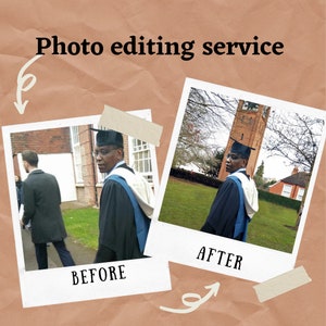 Serviço de edição de fotos, serviço de photoshop, troca de rosto, serviço de remoção, mesclagem de fotos, retoque de fotos, restauração de fotos e muito mais.