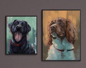 English Springer Spaniel Instant Digital Download of an Original Painting