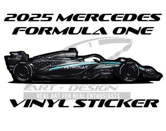 2025 Mercedes Formula One Vinyl Sticker