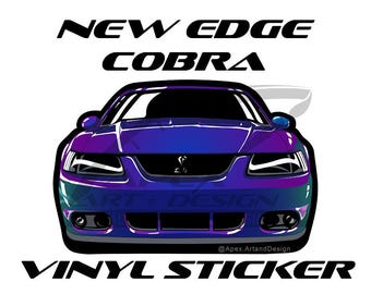 New Edge Cobra Vinyl Sticker