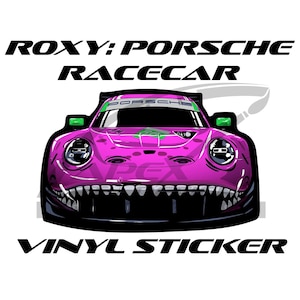 Roxy - AO Racing Porsche Racecar Vinyl Sticker