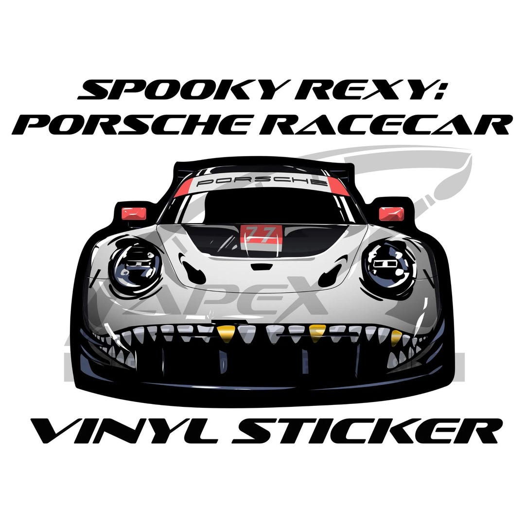 Spooky Skeleton Rexy - AO Racing Vinyl Sticker - Etsy