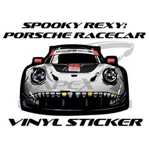 Spooky Skeleton Rexy - AO Racing Vinyl Sticker