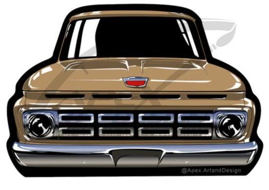 1964 F-100 (4th Gen) Vinyl Sticker - Etsy