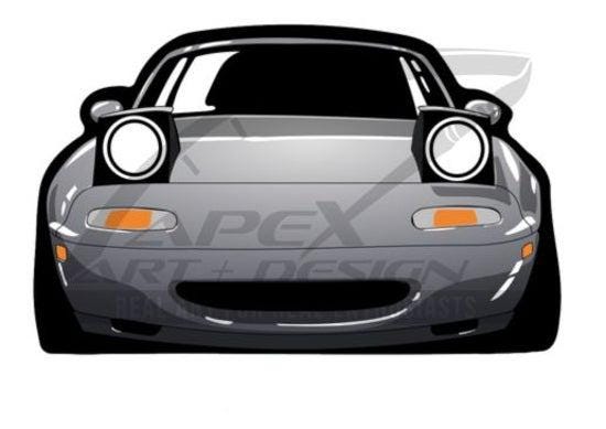 NA Miata Vinyl Sticker - Etsy