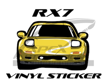 マツダ RX7 バサースト X サイドデカール、エフィニ リアクォーター