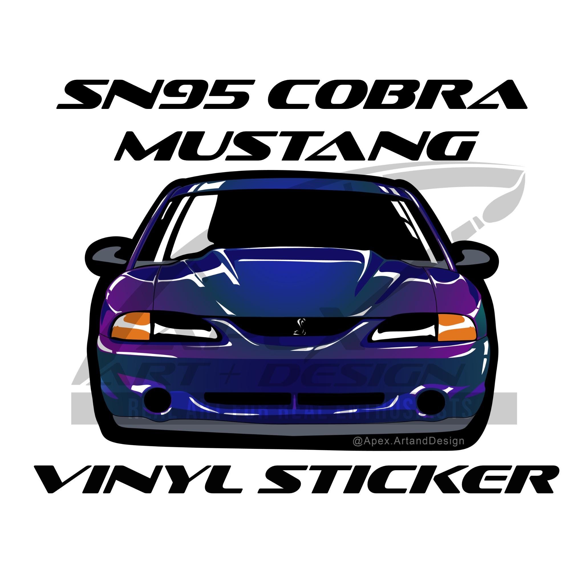 SN95 Cobra Mustang Vinyl Sticker - Etsy