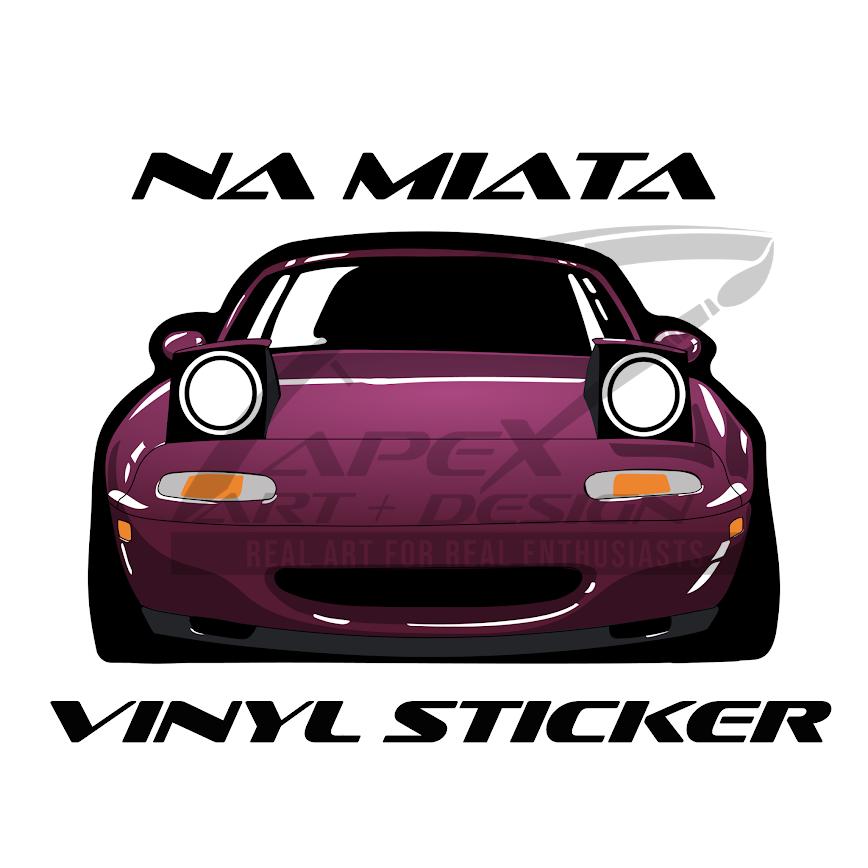 NA Miata Vinyl Sticker - Etsy