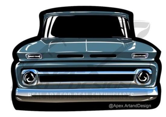 1960's C10 Vinyl Sticker - Etsy