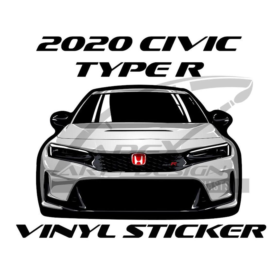 Honda 2020 Civic Type R Vinyl Sticker - Etsy