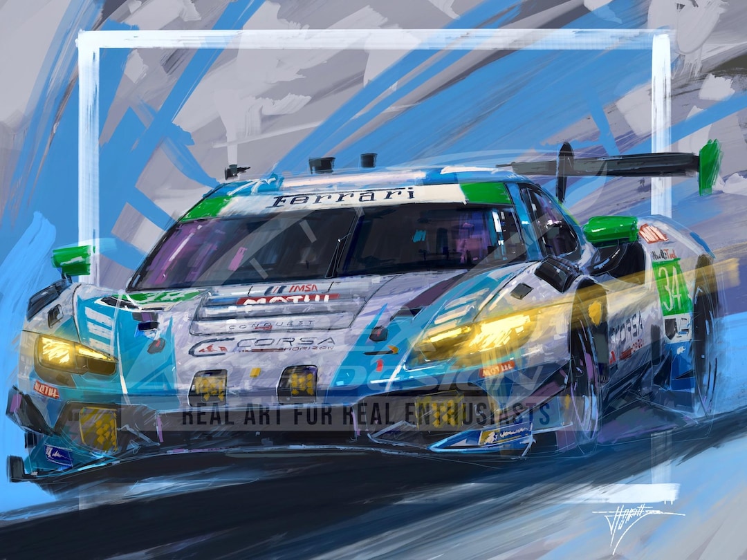 2026 Conquest Racing Ferrari - IMSA GTD Class Poster - Etsy