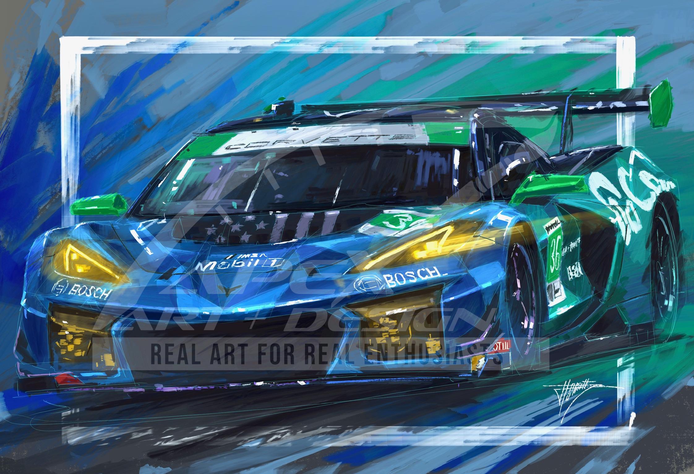 2026 DXDT Racing #36 Race Car - GTD IMSA Poster - Etsy