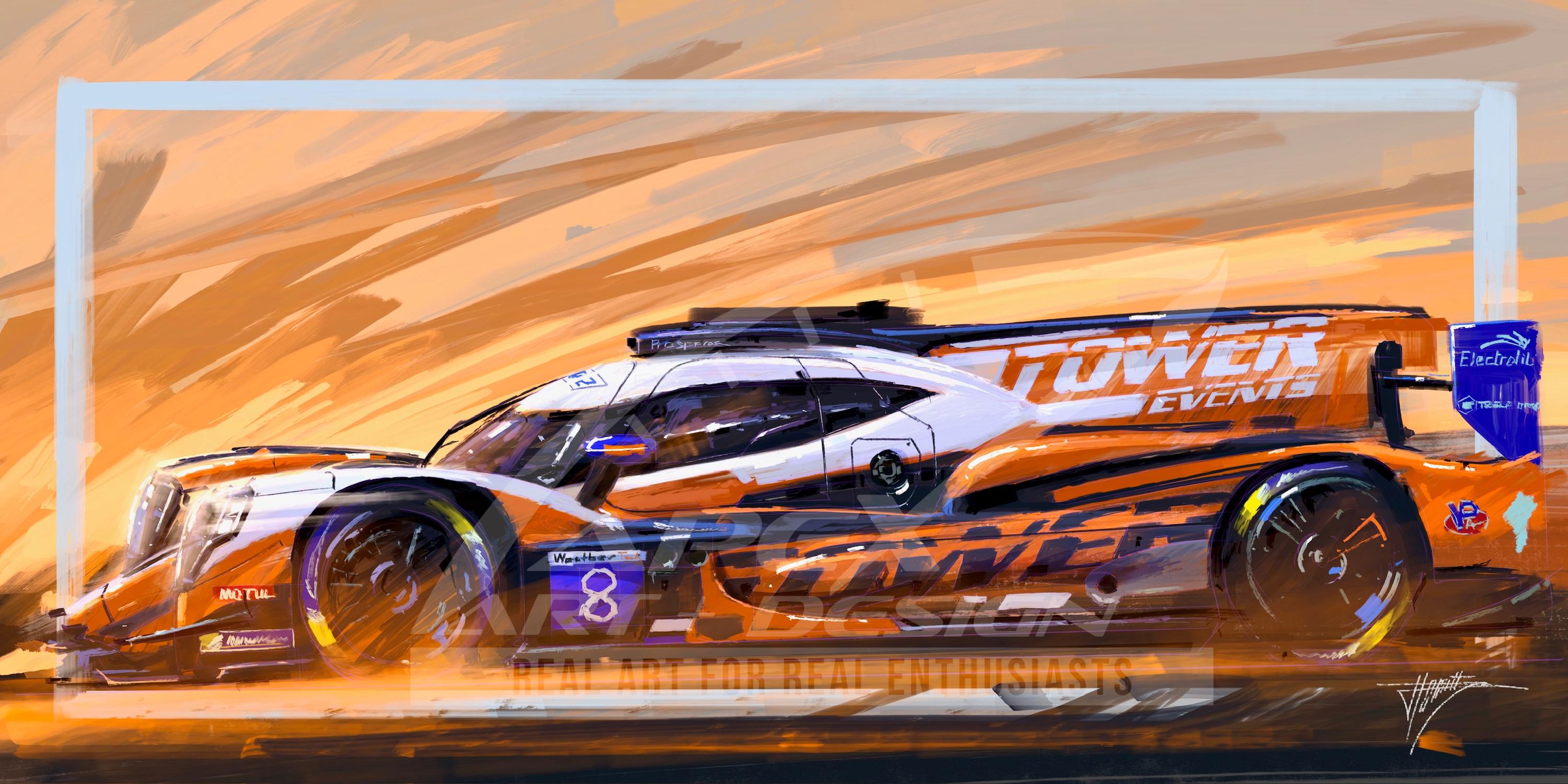 2026 Tower Motorsports #8 Race Car - IMSA LMP2 Poster - Etsy