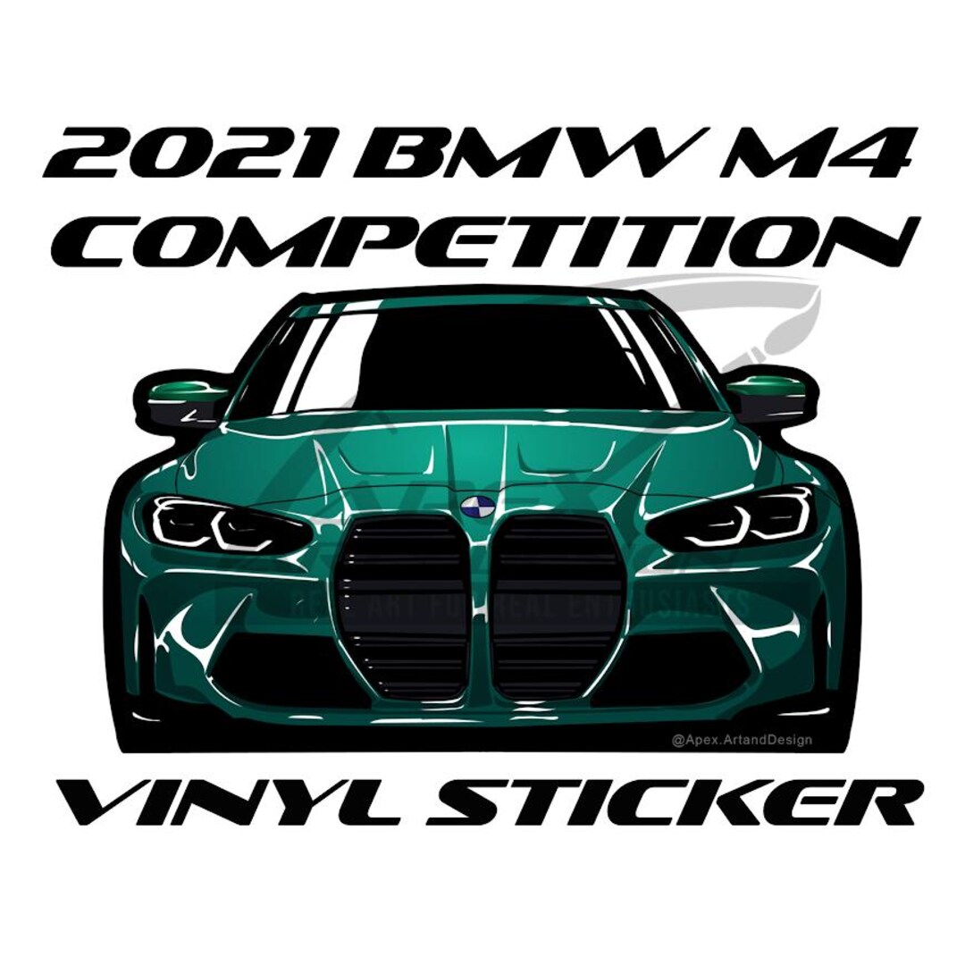 BMW M4 Competition Vinyl Sticker - Etsy