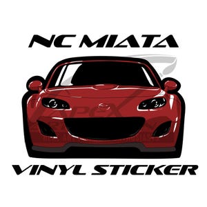 NC Miata Vinyl Sticker
