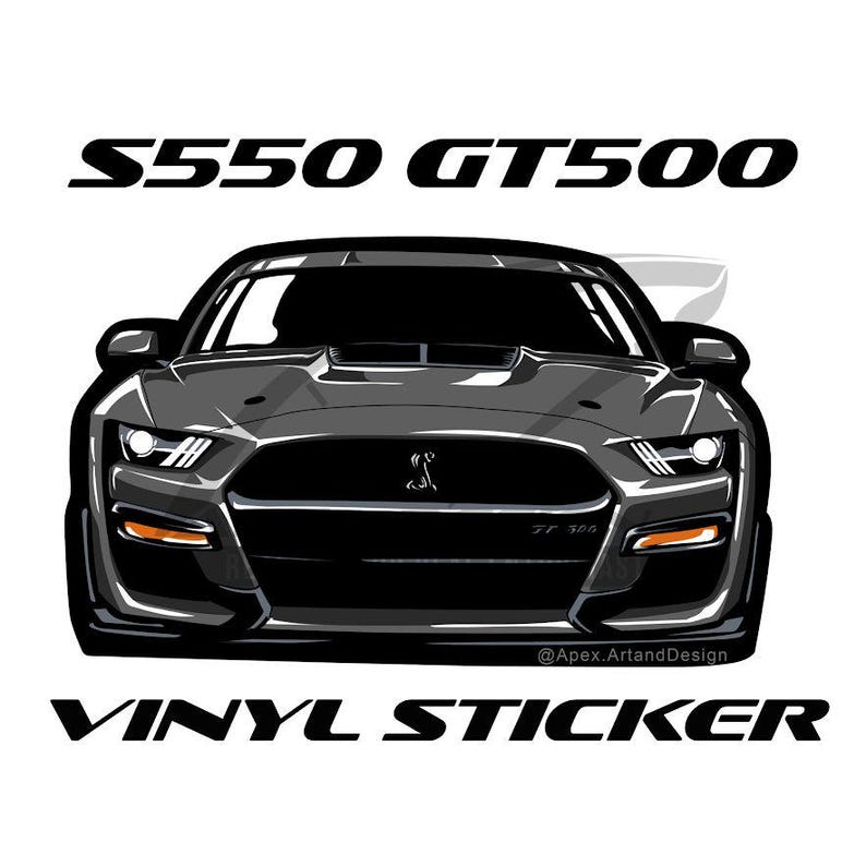 Gt500 Rocker Decals S550 GT500 Vinyl Sticker - Etsy