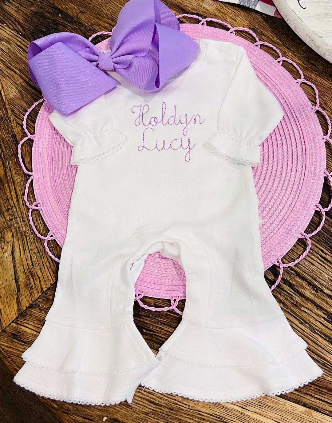 Personalized Girl Shirt/ Embroidery/ Girl Monogram/ Girl Embroidered ...