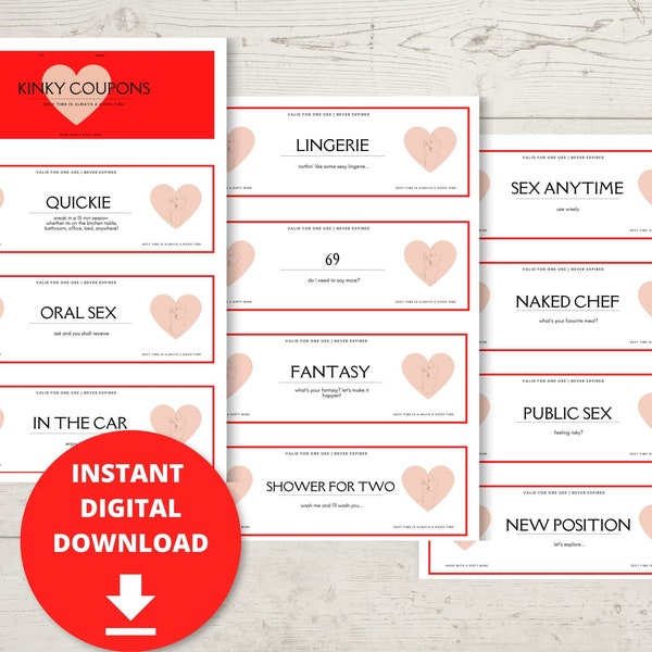 Sexy Coupons Printable - Etsy