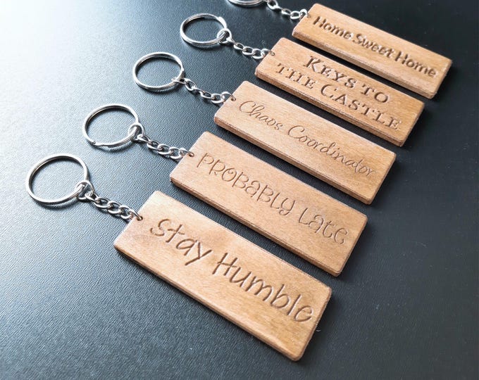 Customized Wooden Keychain