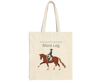 SassyPonyMare, Cotton Canvas Tote Bag, Horse Tote Bag, Equestrian Tote Bag, Horse Lover Gift, Gift For Horse Lovers, Equestrian Tote Bag