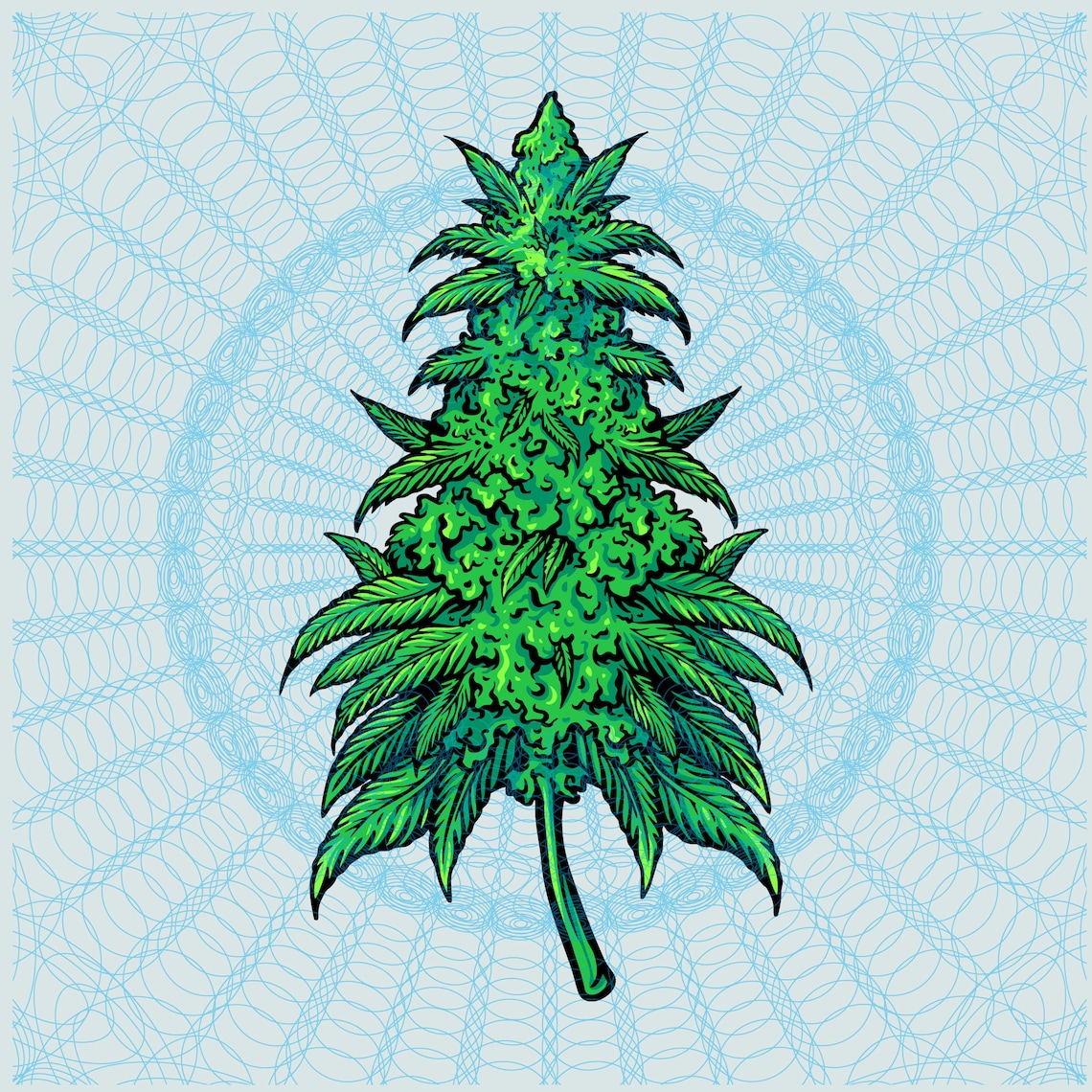 Yummy Green Weed Nug 420 SVG Cannabis Design Etsy