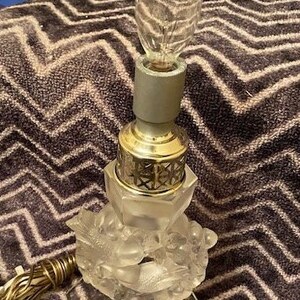 Rene Lalique frosted Crystal Lamp