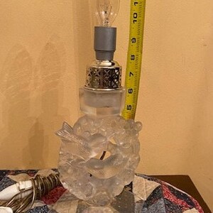 Rene Lalique frosted Crystal Lamp