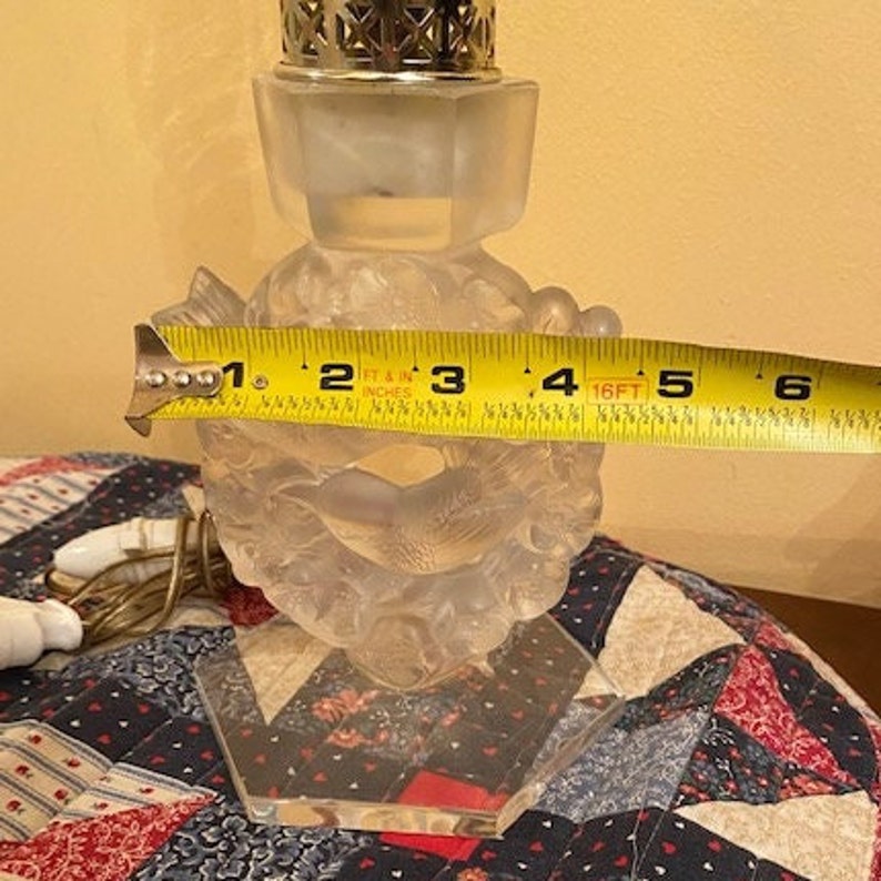 Rene Lalique frosted Crystal Lamp