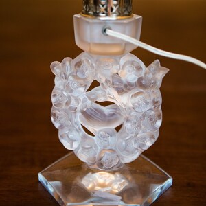Rene Lalique frosted Crystal lamp