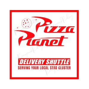 Toy Story Pizza Planet Box Logo Digital Download