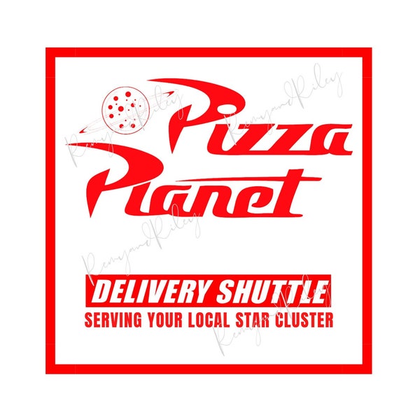 Toy Story Pizza Planet Box Logo Digital Download