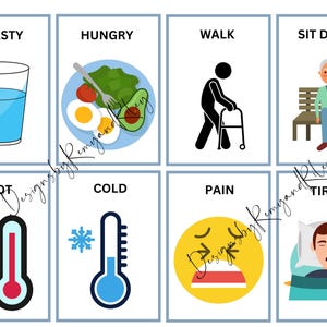 Hungry Pec PECS Communication Board Cards: Visual Aid for Nonverbal/autistic ...
