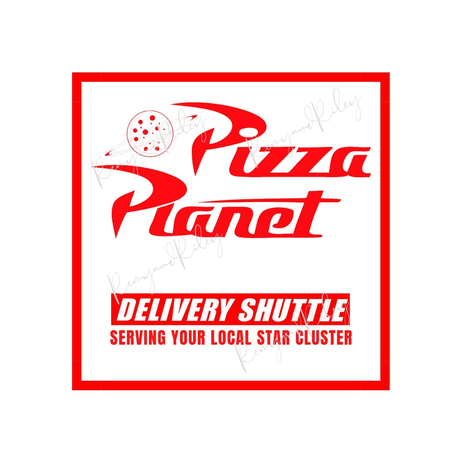 Toy Story Pizza Box Logo Digital Download Etsy